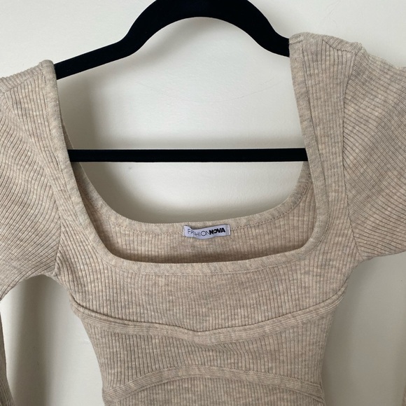 NWT Fashion Nova Knit Bodysuit - Picture 5 of 8